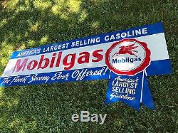 Antique Vintage Old Style Mobilgas Socony Sign HUGE