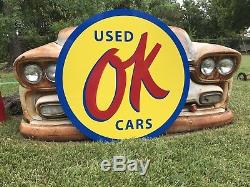 Antique Vintage Old Style Ok Used Cars Sign