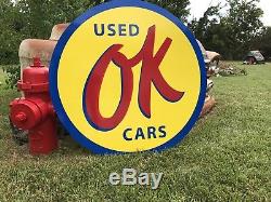 Antique Vintage Old Style Ok Used Cars Sign