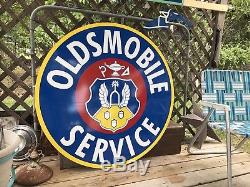 Antique Vintage Old Style Oldsmobile Service Sign 40