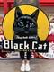 Antique Vintage Old Style Sign Black Cat Cigarettes 36 Not Porcelain Made Usa