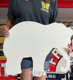 Antique Vintage Old Style Sign Elephant Brown Bread 24x20 NOT Porcelain Made USA