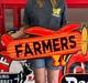 Antique Vintage Old Style Sign Farmers Feed 36x18 Not Porcelain Made Usa