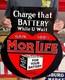 Antique Vintage Old Style Sign Morelife Batteries 24x20 Not Porcelain Made Usa
