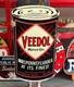 Antique Vintage Old Style Sign Veedol Oil 43x23 Not Porcelain Made In Usa