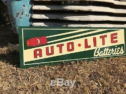 Antique Vintage Style Auto Lite Batteries Sign! LAST CHANCE! DISCONTINUES 6/9/19