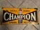 Antique Style Vintage Look Champion Spark Plug Dealer Sales Service Sign