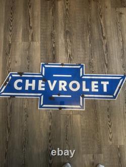 Antique style vintage look GM Chevrolet Bow Tie Large Dealer Service Sales Sign