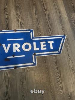 Antique style vintage look GM Chevrolet Bow Tie Large Dealer Service Sales Sign