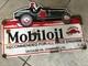 Antique Style Vintage Look Mobiloil Gargoyle Race Car Dealer Sales Service Sign