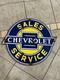 Antique -vintage Look 30's Style Chevrolet Dealer Sales Service Sign