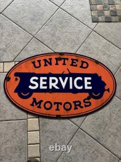 Antique -vintage look 30's Style Chevrolet Dealer Sales Service United Motors