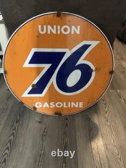 Antique -vintage look Union 76 Authorized Dealer sales service Station Sign