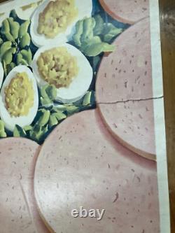 Armour Star Bologna Sign Huge! 66x45 Vintage Double Sided