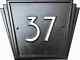 Art Deco Style House Number Plaque Sign Door Plaque Retro Sign 1930s And 1940s