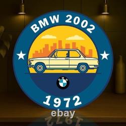 BMW 2002 1972 Classic Vintage Heavy Metal Sign (XL 19.7 / 50 cm)