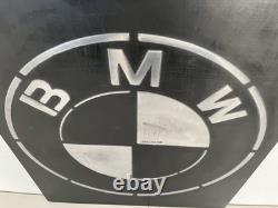 BMW Vintage Garage Metal Sign 20x24 Handmade Cast Aluminum Relief