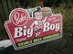 Bob, S Big Boy Large Embossed Metal Display Sign Vintage Style Look Garage Sign