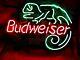 Bud Weiser Man Cave Beer Bar Vintage Neon Light Sign Lizard Window Wall Room
