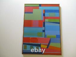 B Henry Painting Cubism Modernism Abstract Expressionism Colorful Vintage 1970