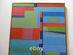 B Henry Painting Cubism Modernism Abstract Expressionism Colorful Vintage 1970