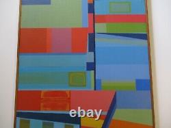 B Henry Painting Cubism Modernism Abstract Expressionism Colorful Vintage 1970