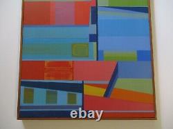 B Henry Painting Cubism Modernism Abstract Expressionism Colorful Vintage 1970