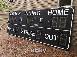 Baseball Scoreboard Vintage SIGN