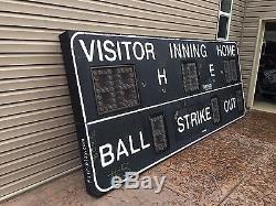 Baseball Scoreboard Vintage SIGN