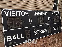 Baseball Scoreboard Vintage SIGN