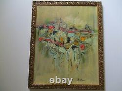 Bellomo MID Century Modern Painting Abstract Expressionism Modernism Vintage