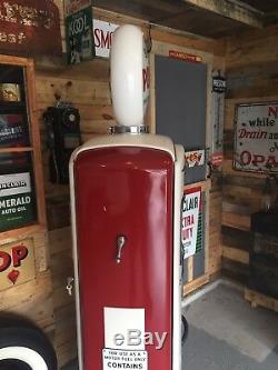 Bennett 966 Gas Pump 50's Vintage With Sinclair Power X Globe /Signs Not Tokheim