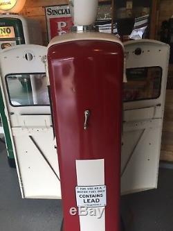 Bennett 966 Gas Pump 50's Vintage With Sinclair Power X Globe /Signs Not Tokheim