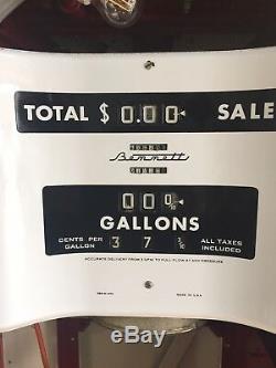 Bennett 966 Gas Pump 50's Vintage With Sinclair Power X Globe /Signs Not Tokheim