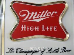 Best Vtg 1967 Miller High Life Beer Disco Motion Bar Clock Pub Light Sign A+