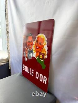 Boule d'Or Vintage Cigarette Advertising Metal Sign 60 × 40 cm (23.6 × 15.7)