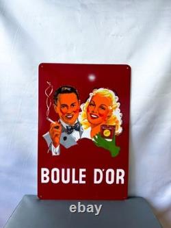 Boule d'Or Vintage Cigarette Advertising Metal Sign 60 × 40 cm (23.6 × 15.7)