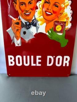 Boule d'Or Vintage Cigarette Advertising Metal Sign 60 × 40 cm (23.6 × 15.7)