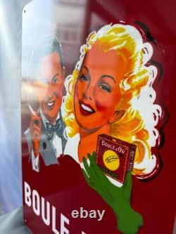 Boule d'Or Vintage Cigarette Advertising Metal Sign 60 × 40 cm (23.6 × 15.7)