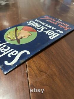 Boy Scouts of America Service Station Safety 1st Sign Join Your Local Troop 5x9