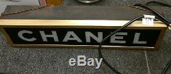 CHANEL Authentic Vintage 1950's Hanging Store Display Light Sign Rare