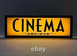 CINEMA Vintage Style LED Light Signs, Light Box USB Powered (40)