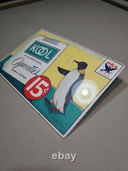 C. 1940s Original Vintage Kool Cigarettes Sign NRA We Do Our Part War Effort 15c
