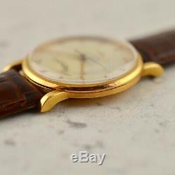 C. 1950 Vintage Audemars Piguet Calatrava Gubelin signed watch in 18k rose gold