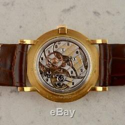 C. 1950 Vintage Audemars Piguet Calatrava Gubelin signed watch in 18k rose gold