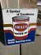 C. 1960s Original Vintage Amalie Motor Oil Sign Metal Embossed Gas Oil Stout Sign