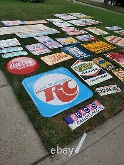 C. 1963 Original Vintage Texaco Sky Chief Sign Metal Porcelain Supreme Petrox Gas