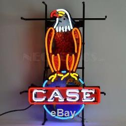 Case Eagle American Farm Harvester Vintage Look Neon Light Neon Sign 26x18