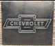 Chevrolet Vintage Silver Metal Sign