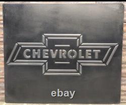 Chevrolet Vintage Silver metal Sign